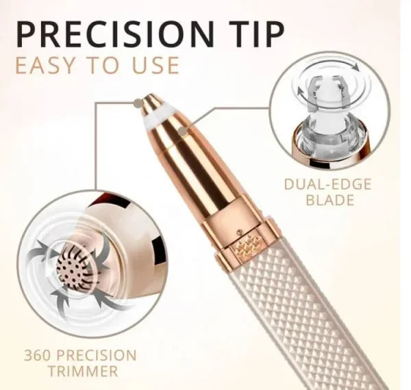 2 In 1 Flawless Facial Hair Removal | 2 In 1 Women’s Electric Epilator Usb Charging Portable Hair Remover Bikini Painless Shaver For Women Body Facial Eyebrow Trimmer(random Color )