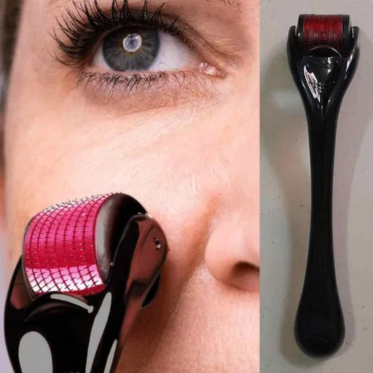 Derma Roller Facial & Hair Therapy Microneedle Hair Regrowth Beard Growth Anti Hair Loss Treatment Thinning ( 1.5mm )