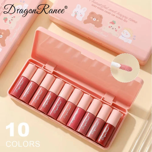 Dragon Ranee – 10 Mini Mirror Lip Gloss Set | Best Quality Lipgloss Set | Lipgloss For Girls |  Waterproof Lipgloss Set