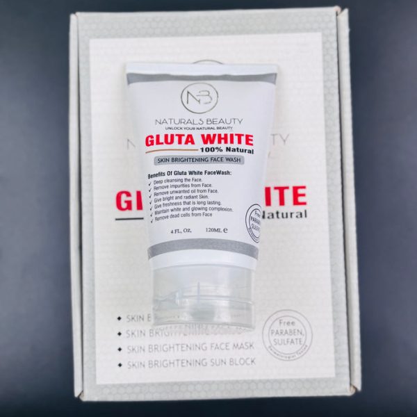 Gluta White Original Skin Brightening Face Wash – Glow Naturally! 120 Ml